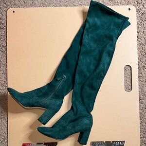 Nine West Green Over-the-Knee Boots